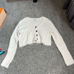 Cozy Cream Button-Up Sweater